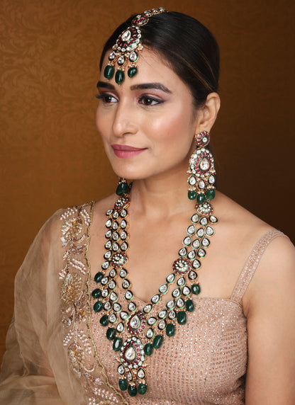 Maharani Haar with Jaipur Jadau Work and Kundan Stones