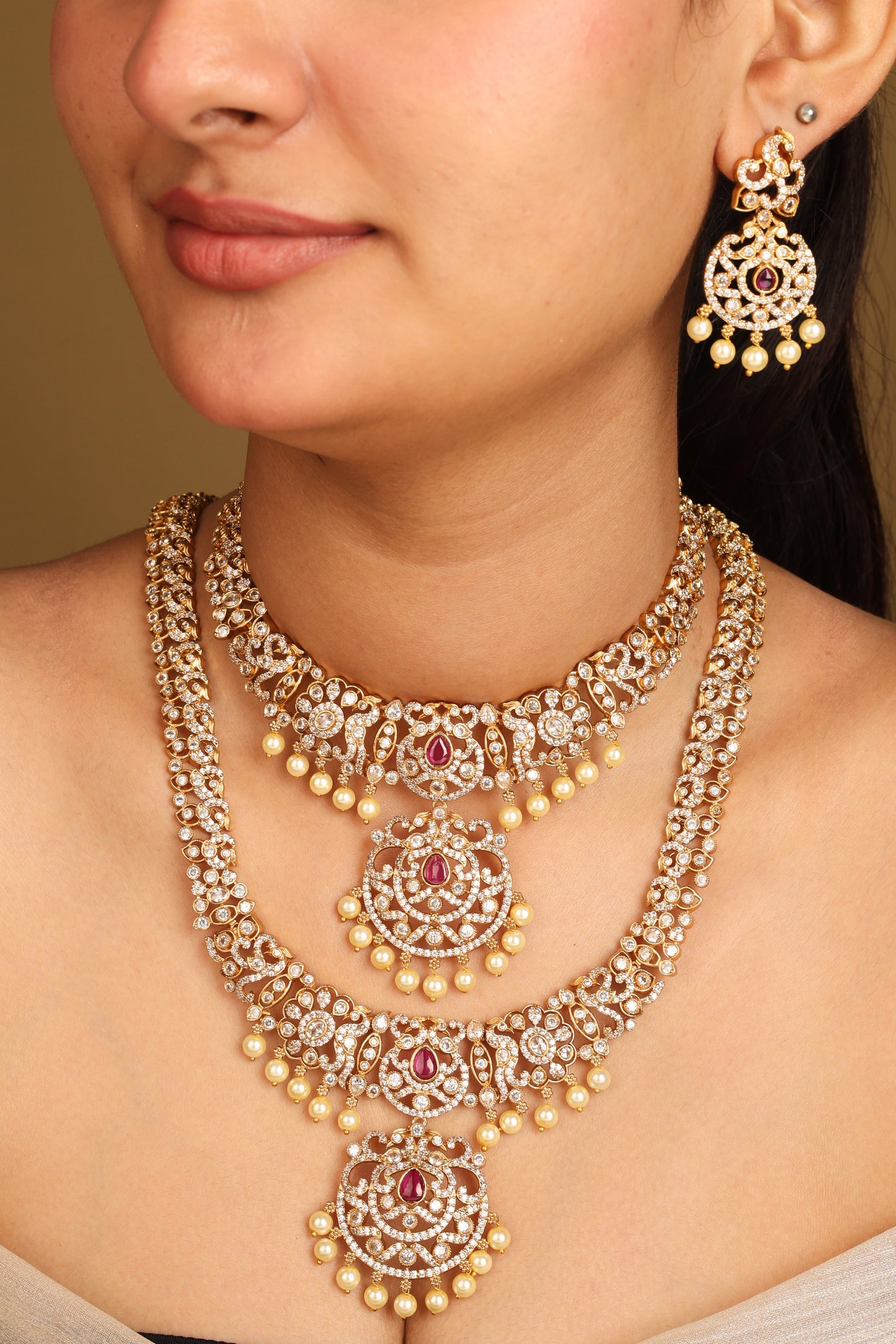 Elegant South Indian Bridal Jewellery Set