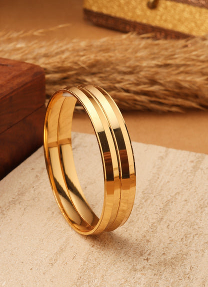 Timeless Elegance Gold-Plated Bangles