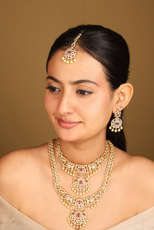 Elegant South Indian Bridal Jewellery Set