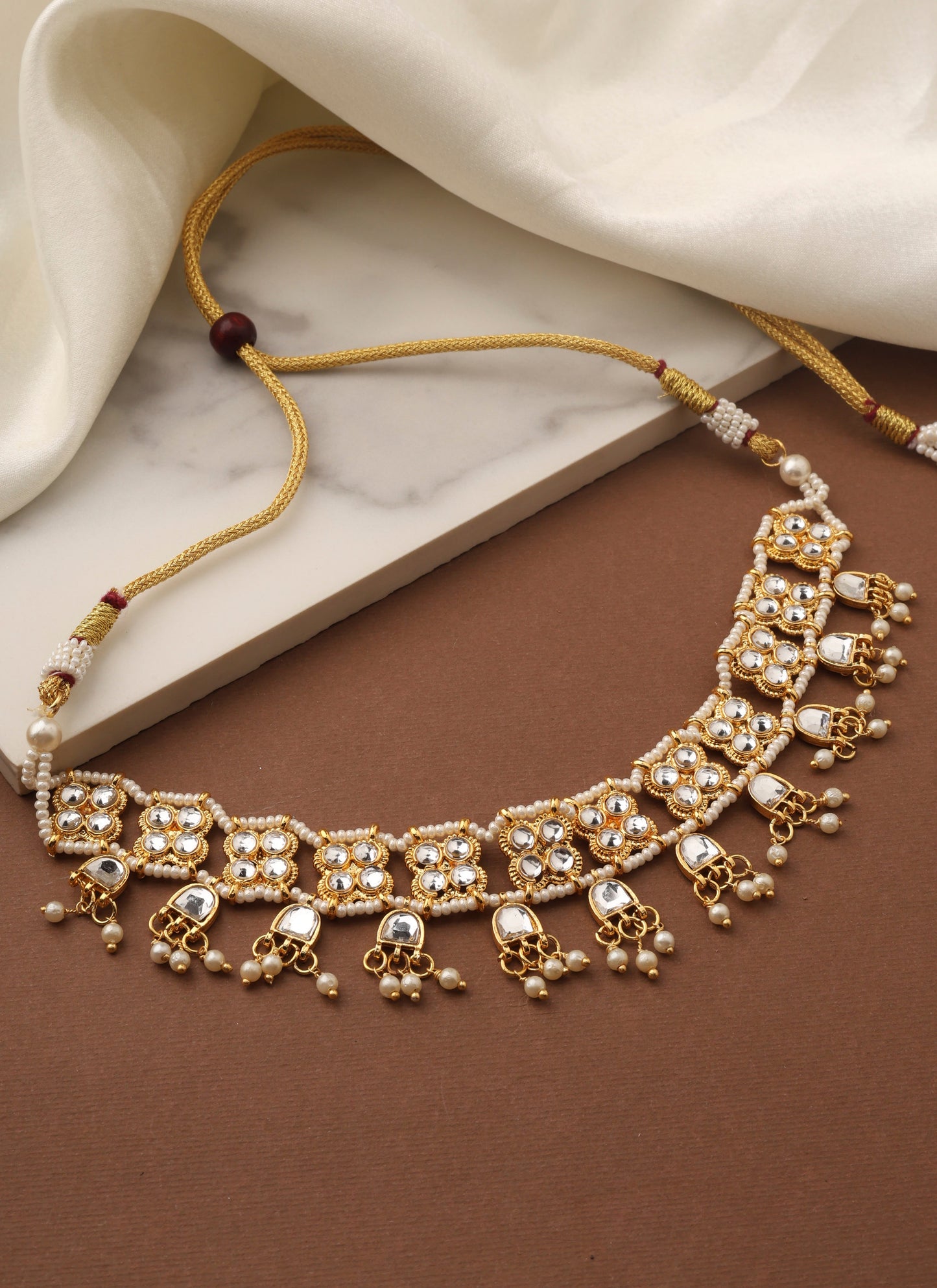 Kundan Choker Set with Matching Earrings