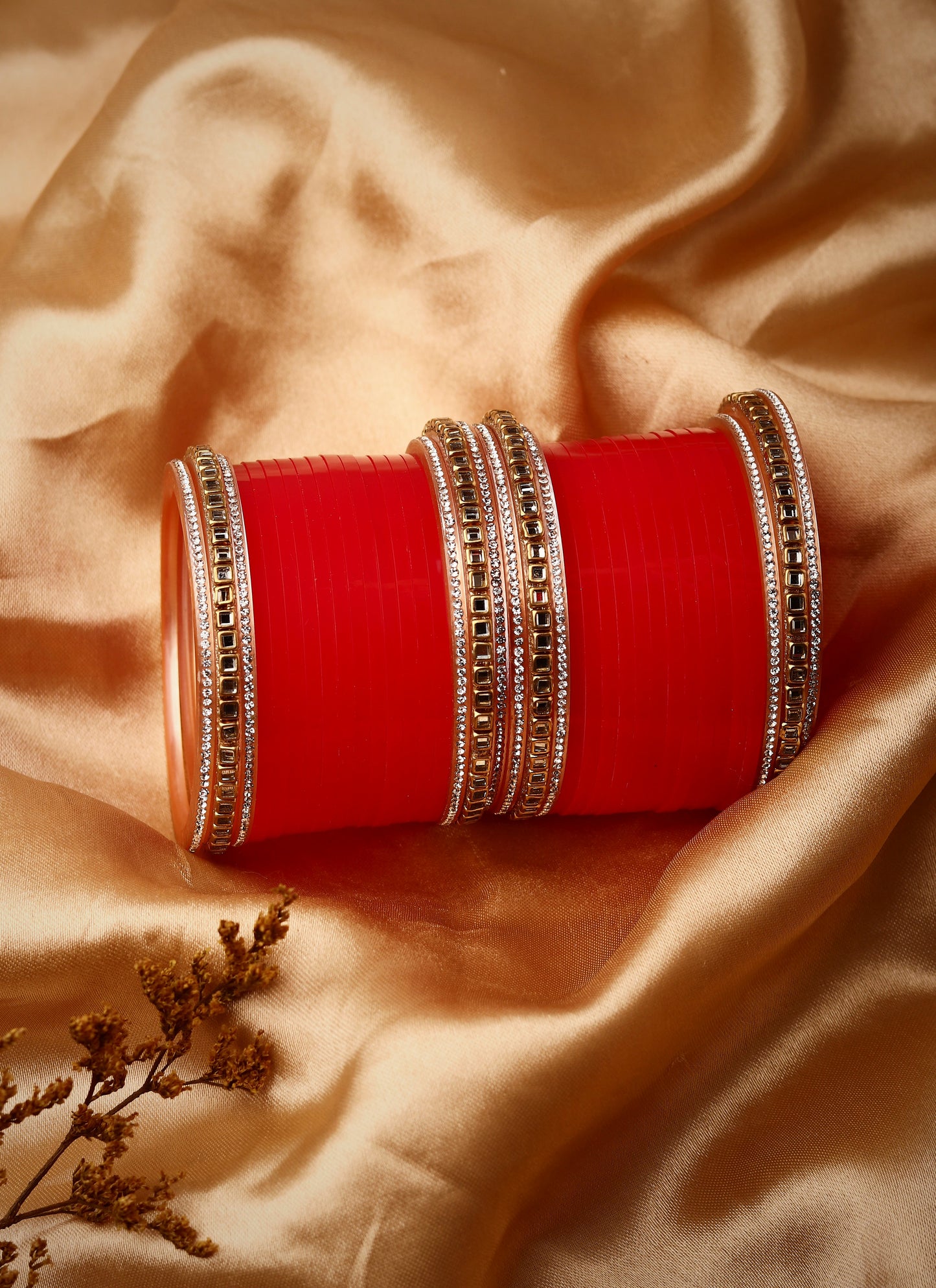 Set of 24 Stone Studded Bridal Chudas