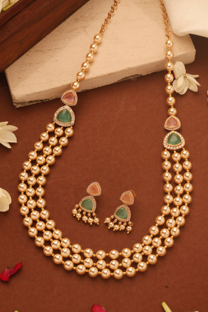 Pearl Layer Necklace Set