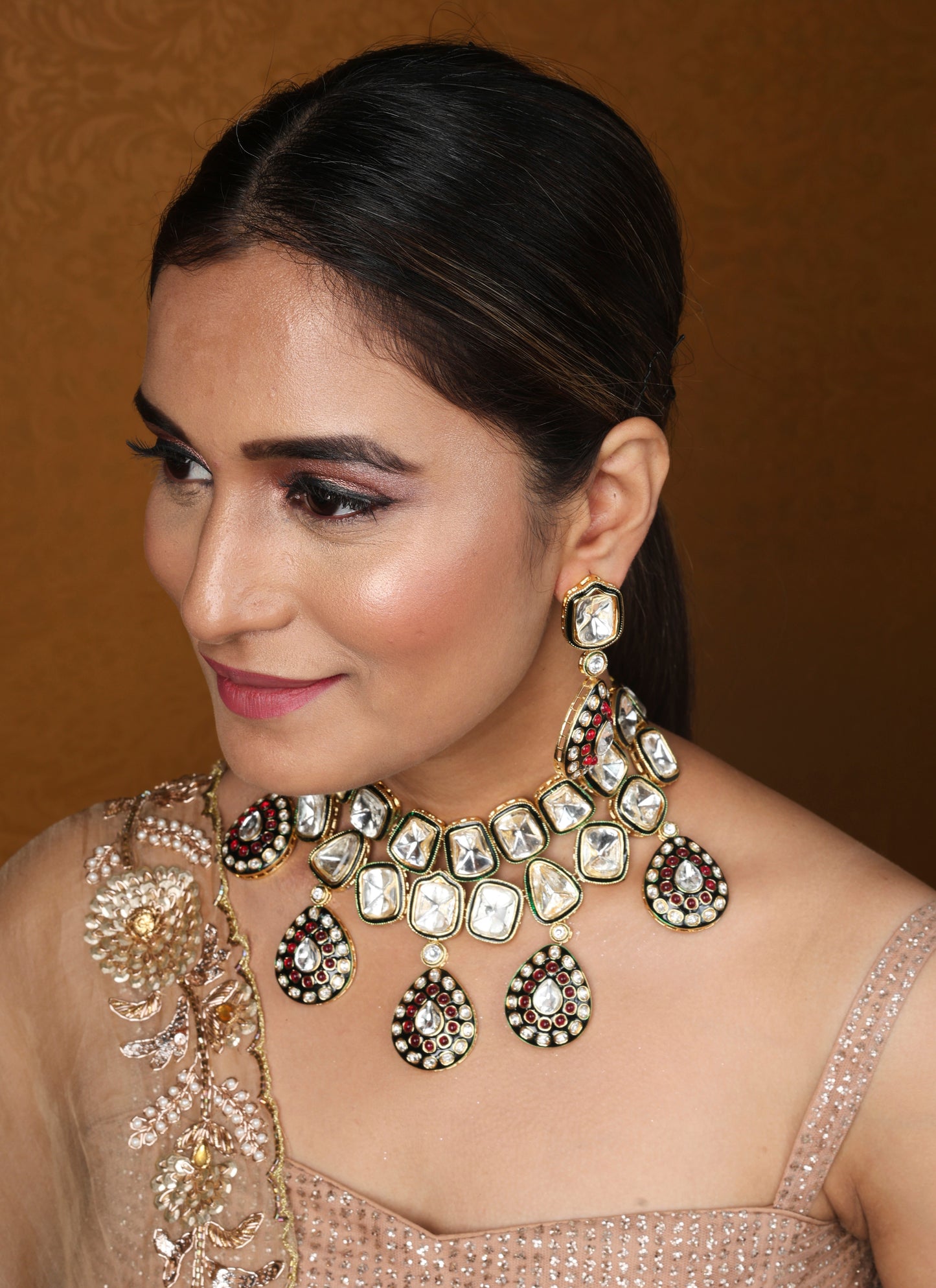 Kundan Choker with Jaipur Jadau Work Bridal Jewellery