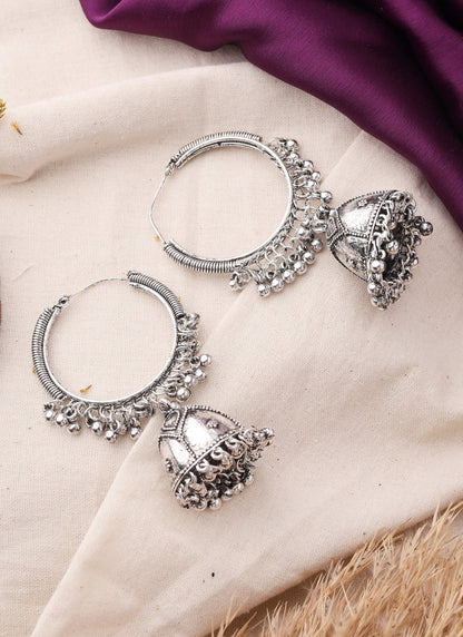 Silver Alloy Earrings