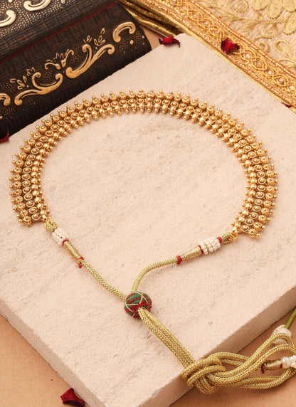 Golden Heritage Curved Necklace Set