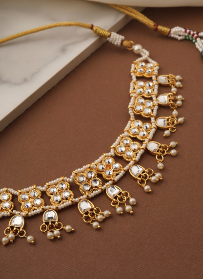 Kundan Choker Set with Matching Earrings