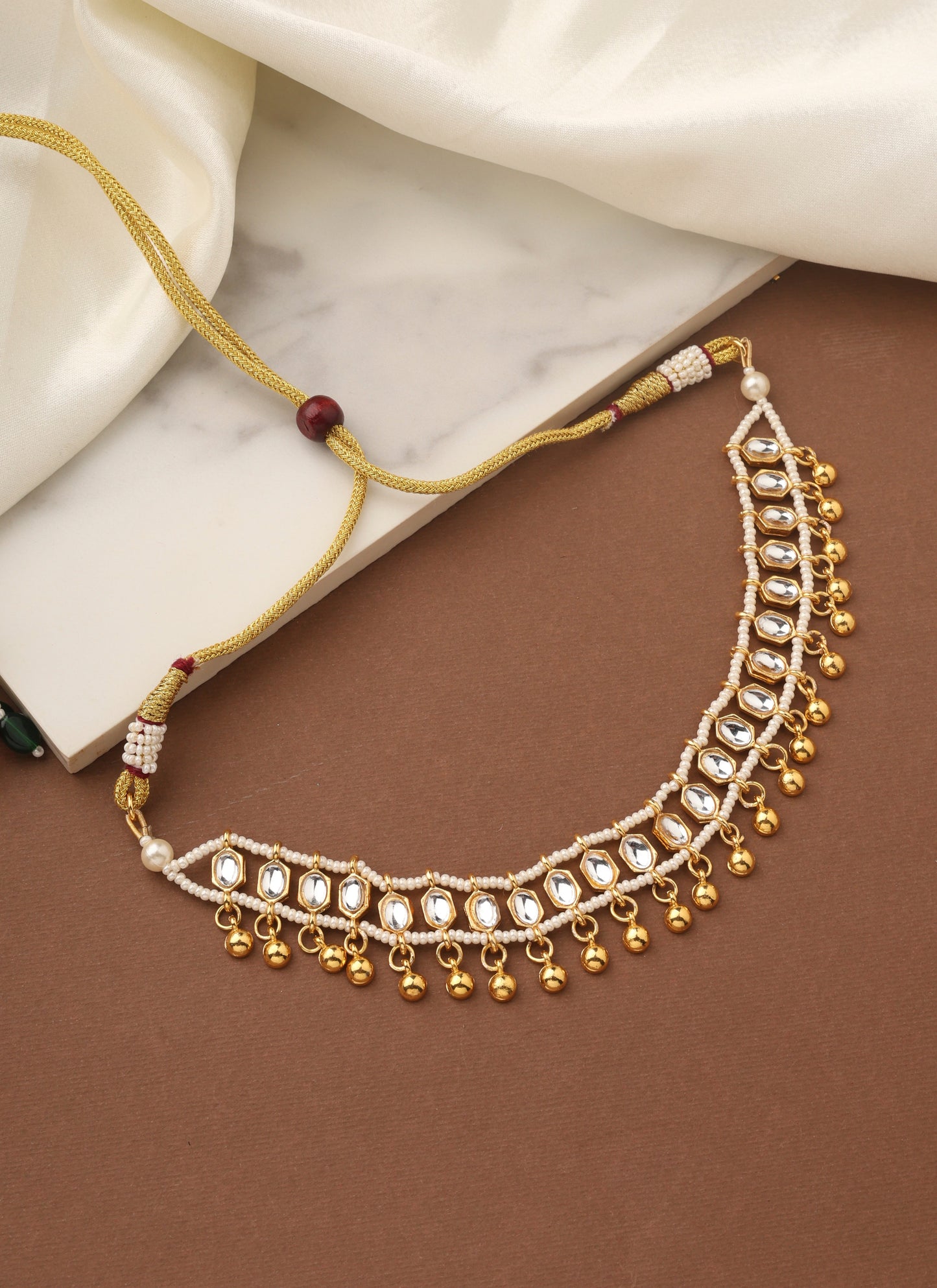 Kundan Necklace Set with Matching Earrings