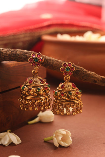 Gold Plated Temple jewellery Necklace Set