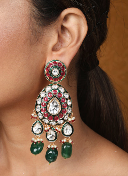 Maharani Haar with Jaipur Jadau Work and Kundan Stones