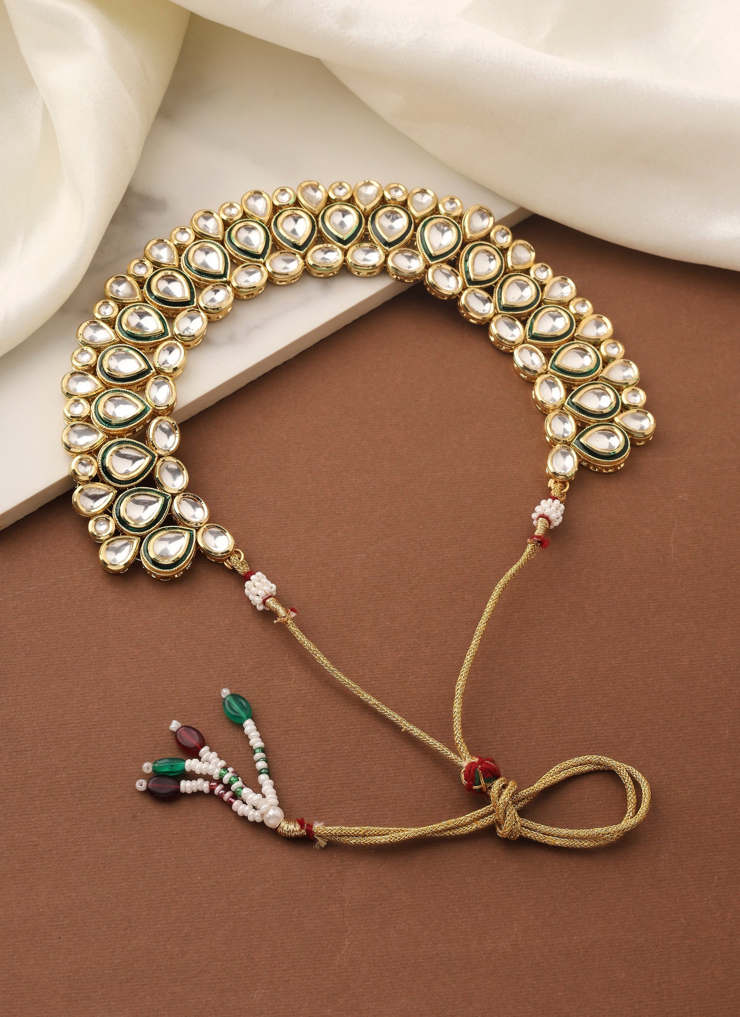 Gold Kundan High Necklace