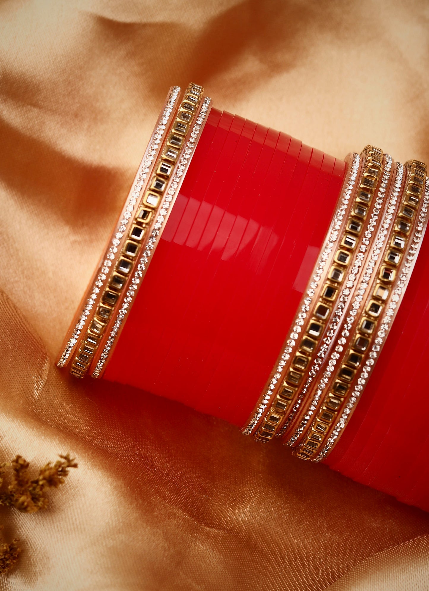Set of 24 Stone Studded Bridal Chudas