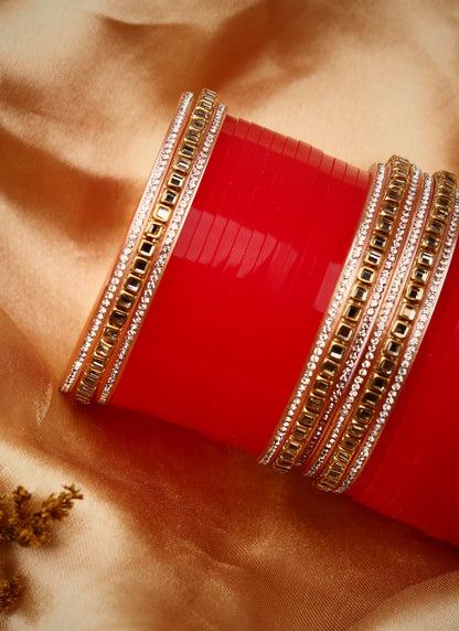 Set of 24 Stone Studded Bridal Chudas